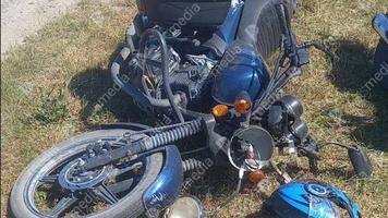 (FOTO) Accident cu implicarea a două motociclete, la Edineț. Sunt victime