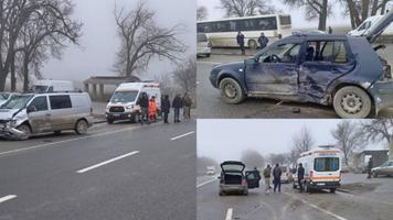 (VIDEO) Accident soldat cu o persoană rănită, la Sîngerei