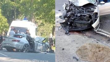 (FOTO) Noi detalii despre accidentul de la Edineț. Șoferul Volkswagenului - mort de beat la volan