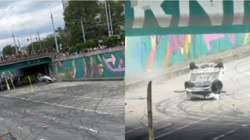 Șoferița BMW-ului răsturnat, ieri, la Campionatul de Drag Racing, a fost dusă la spital. Ce spune organizatorul evenimentului
