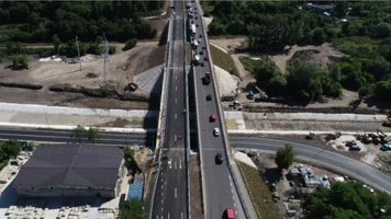 (FOTO) A fost redeschisă circulația pe podul de pe șoseaua Balcani, drumul M1