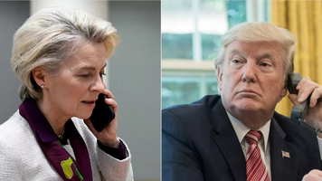 Ursula von der Leyen și Donald Trump au vorbit la telefon despre taxele vamale: „Ne aflăm la începutul sfârșitului bătăliei”