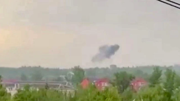 Momentul în care o dronă ucraineană lovește o fabrică de produse chimice din apropierea Moscovei