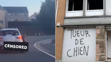 (VIDEO) Unui bărbat care și-a chinuit câinele, trăgându-l cu mașina mai mulți kilometri, i-a fost incendiată casa