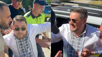 (VIDEO) Alexei Lungu, reținut la un protest în fața Curții de Apel. IGP acuză că politicianul i-ar fi agresat pe polițiști