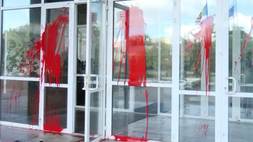Sediul Teleradio-Moldova, vandalizat din nou