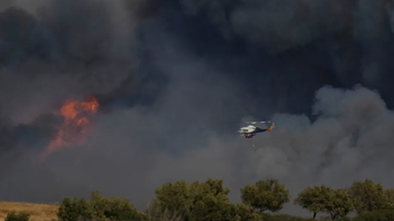 (VIDEO) Incendii violente în mai multe zone din Grecia. În unele locuri pompierii pot interveni doar pe cale aeriană