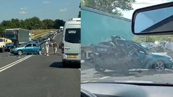 Coliziunea în lanț de la Orhei. Fetița de 6 anișori a murit la spital