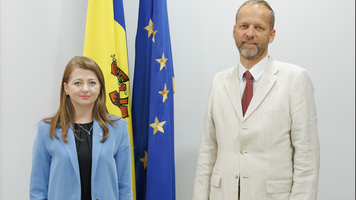 (FOTO) Ministra Justiției a avut o întrevedere de rămas-bun cu Jānis Mažeiks, șeful Delegației UE la Chișinău