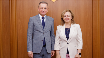 Secretarului de stat Carolina Perebinos a avut o întrevedere cu ambasadorul Republicii Slovenia Robert Kokalj