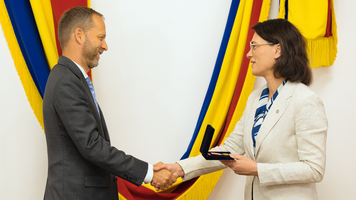 (FOTO) Dialog la final de mandat: Conducerea MAI, în discuții cu ambasadorul UE în Moldova