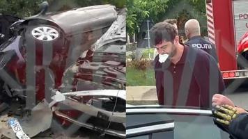 (VIDEO) Un șofer din R.Moldova a provocat un accident rutier în timp ce era cu poliția pe urme pe drumurile din România
