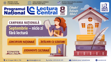 Biblioteca Națională lansează Campania Națională „Septembrie – nicio zi fără lectură”