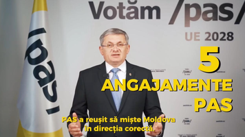 (VIDEO) Igor Grosu anunță 5 angajamente ale PAS pentru următorii patru ani: „Vom continua să muncim pentru Moldova în Uniunea Europeană”