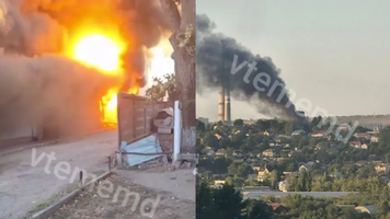 (VIDEO) Explozie la o cafenea din Chișinău. Pompierii se află la fața locului