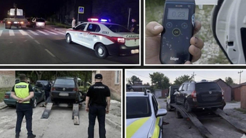 Minor fără permis și doi șoferi băuți, depistați de polițiști și carabinieri la Bălți