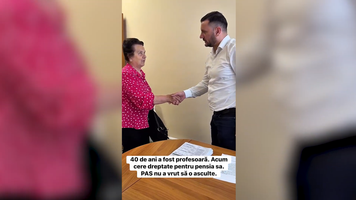 Deputatul Nicolae Margarint, în apărarea unei profesoare cu 40 de ani de muncă, căreia i-a fost recalculată eronat pensia: „Vom lupta pentru dreptate!”