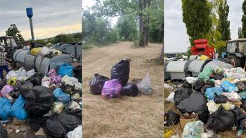 Circa 45 de metri cubi de deșeuri, evacuate de pe malurile lacului Costești-Stânca