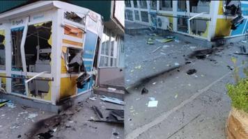 (VIDEO) Un bancomat a fost aruncat în aer, la Bender