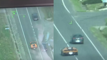 Un șofer cu Lamborghini din Cluj a fost filmat din elicopter pe DN1