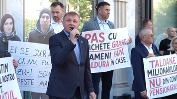 Deputații Partidului Nostru au protestat în fața ANRE
