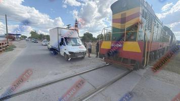 Incident la o trecere la nivel cu calea ferată