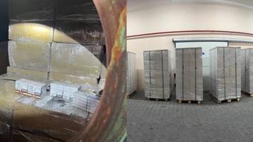 Operațiunea „ROMOLUK 3” // Aproape jumătate de milion de pachete de țigări, ascunse în două camioane, la Vama Mămăliga–Criva