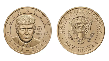 Moneda cu Donald Trump