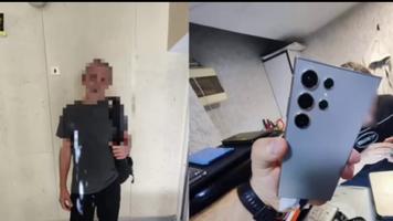 (VIDEO) Individ reținut de IP Centru, după ce a furat un telefon dintr-un cărucior pentru cumpărături