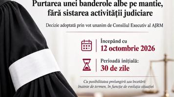 Judecătorii protestează față de proiectul noii legi a salarizării. Grevă japoneză timp de 30 de zile