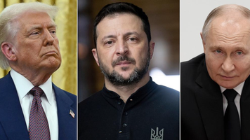 Donald Trump, Volodimir Zelenski, Vladimir Putin